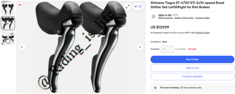 Shimano ST-4700 shifter pair