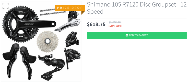 Shimano 105 R7120 Disc Groupset - 12 Speed | Merlin Cycles